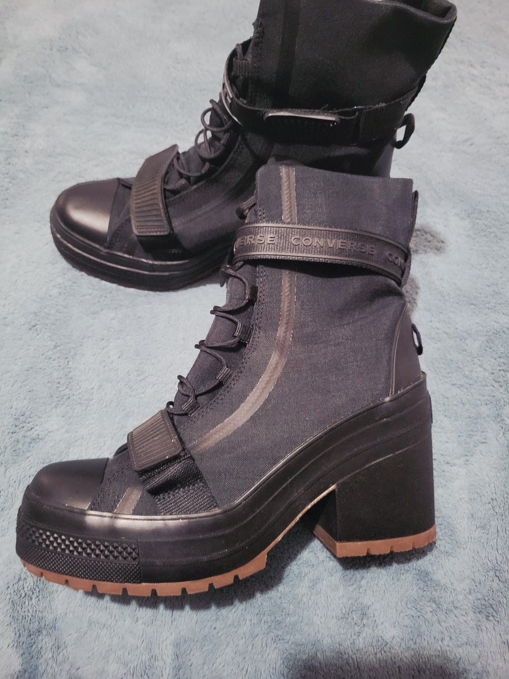 Converse Chuck Taylor All Star GR82 Extra-High Platform Boots Black 10